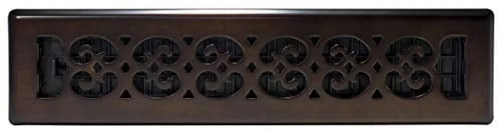 Decor Grates SizePH214-RB Floor Register, 2x14, Rubbed Bronze Finish