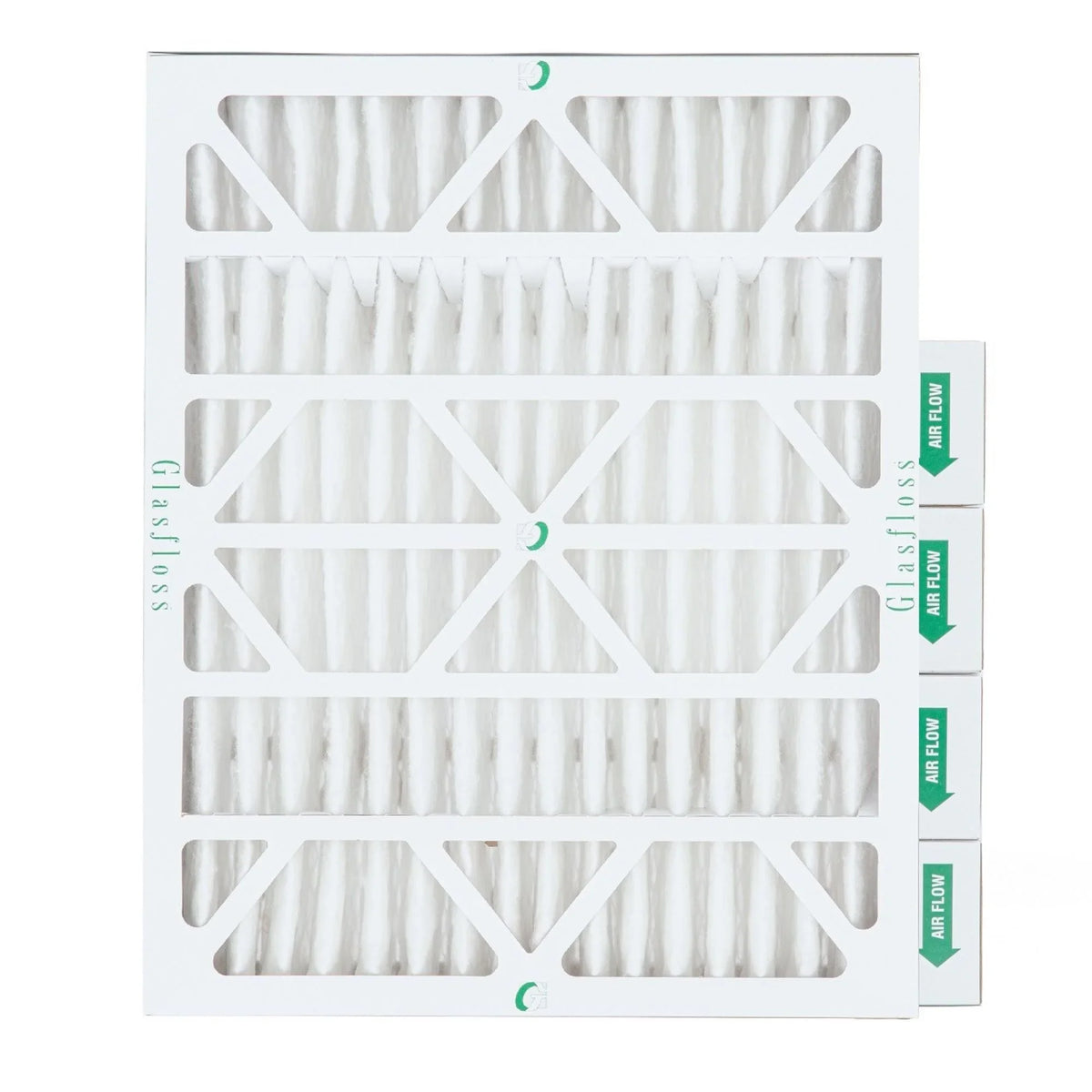 16x20x4 MERV 10 Pleated HVAC Air Filters by Glasfloss. ( Quantity 5 ) Exact Sizeize: 15-1/2 x 19-1/2 x 3-3/4