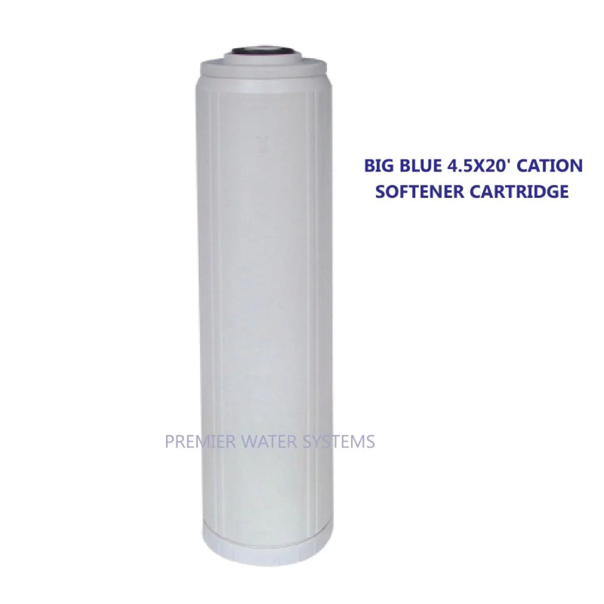 Big Blue Filter Cartridge 4.5" x 20" | Cation Sizeoftening Resin 10% Cross Linked