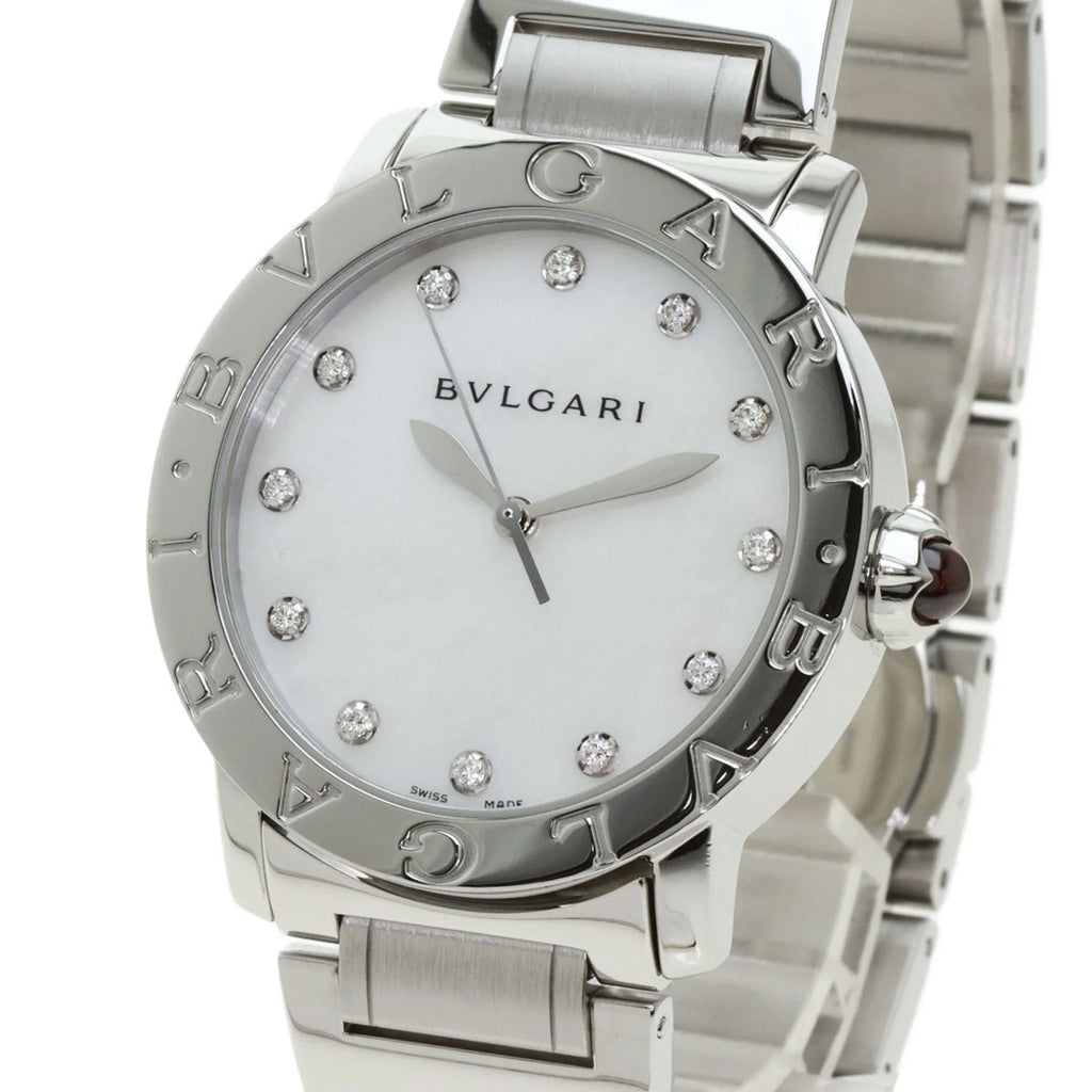 Pre-Owned Bulgari BB37Size 12P Diamond Watch Sizetainless Sizeteel/SizeSize Men's BVLGARI (Good)