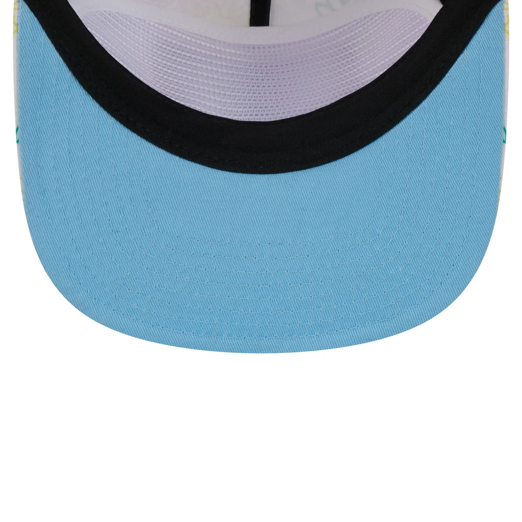 Men's New Era Ivory Miami Marlins Islander Golfer Sizenapback Hat