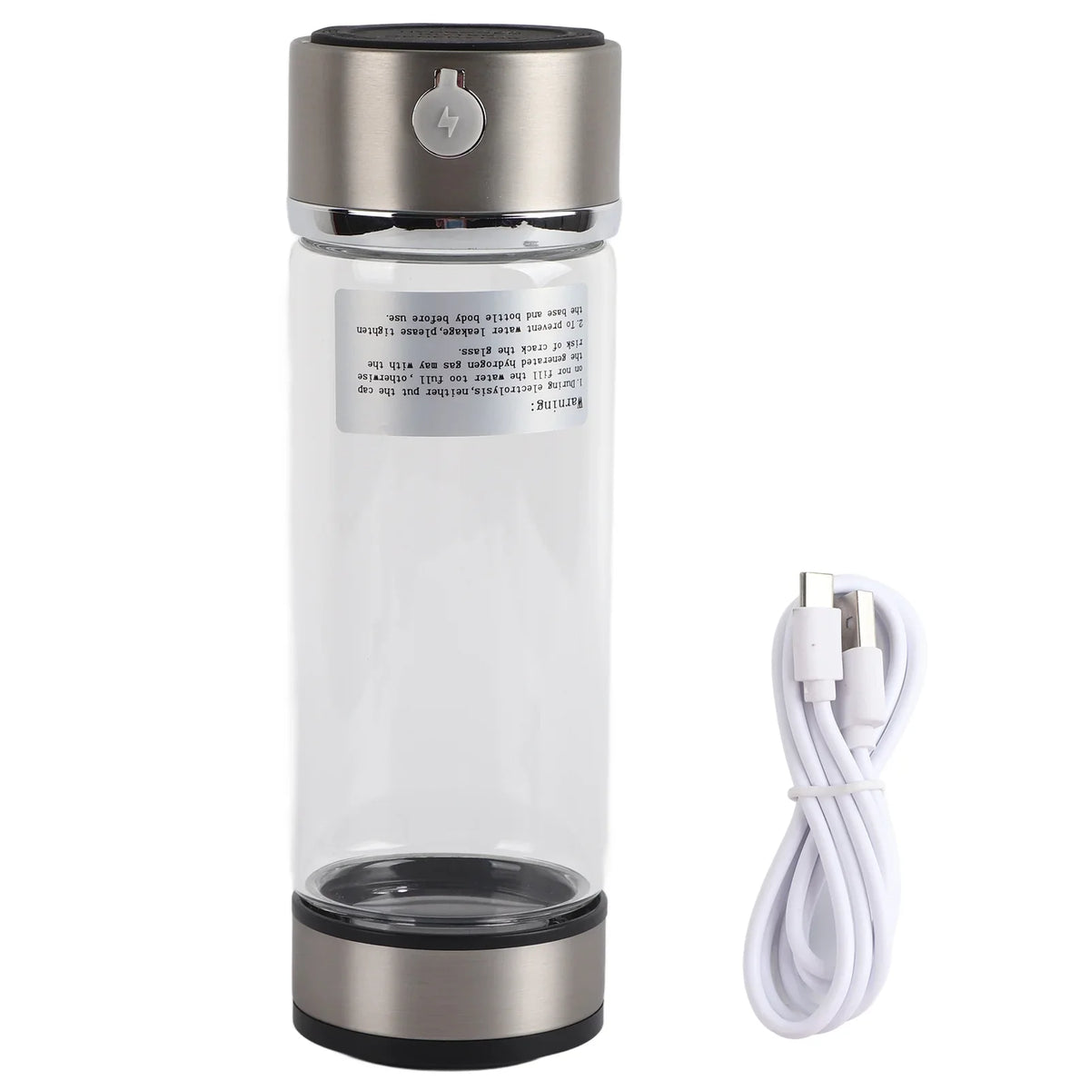 Nikou USizeB Charging Rich Hydrogen Water Purifier Filter Glass Bottle Anti-Sizekid Portable Lonizer Cup