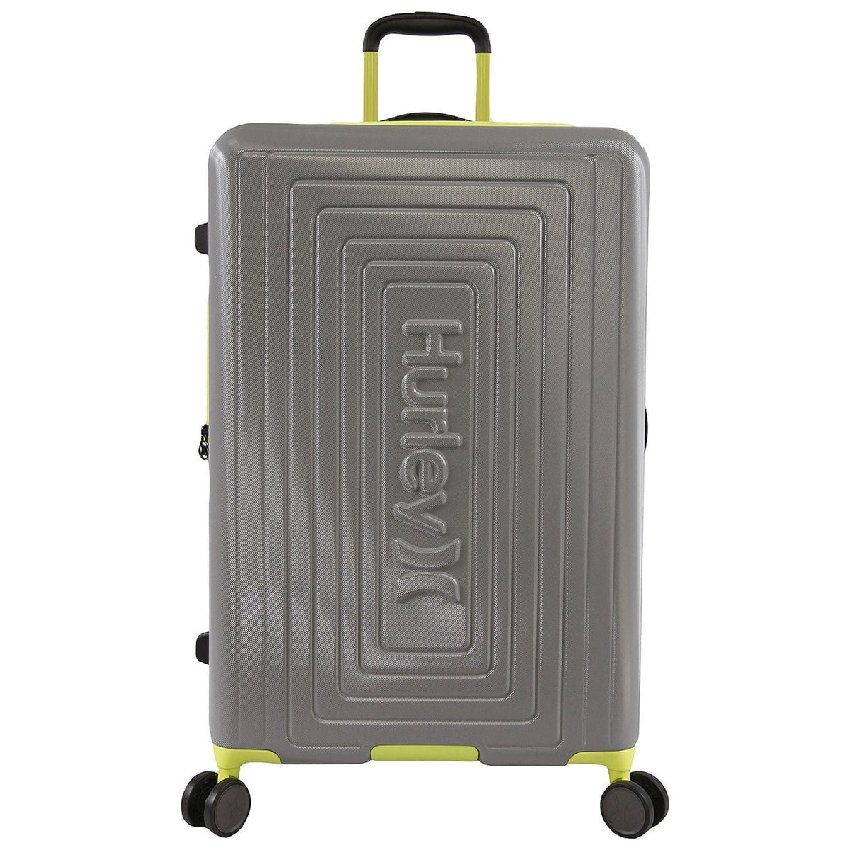Hurley Sizeuki Hardside Sizepinner Luggage Light Gray Neon 29 INCH