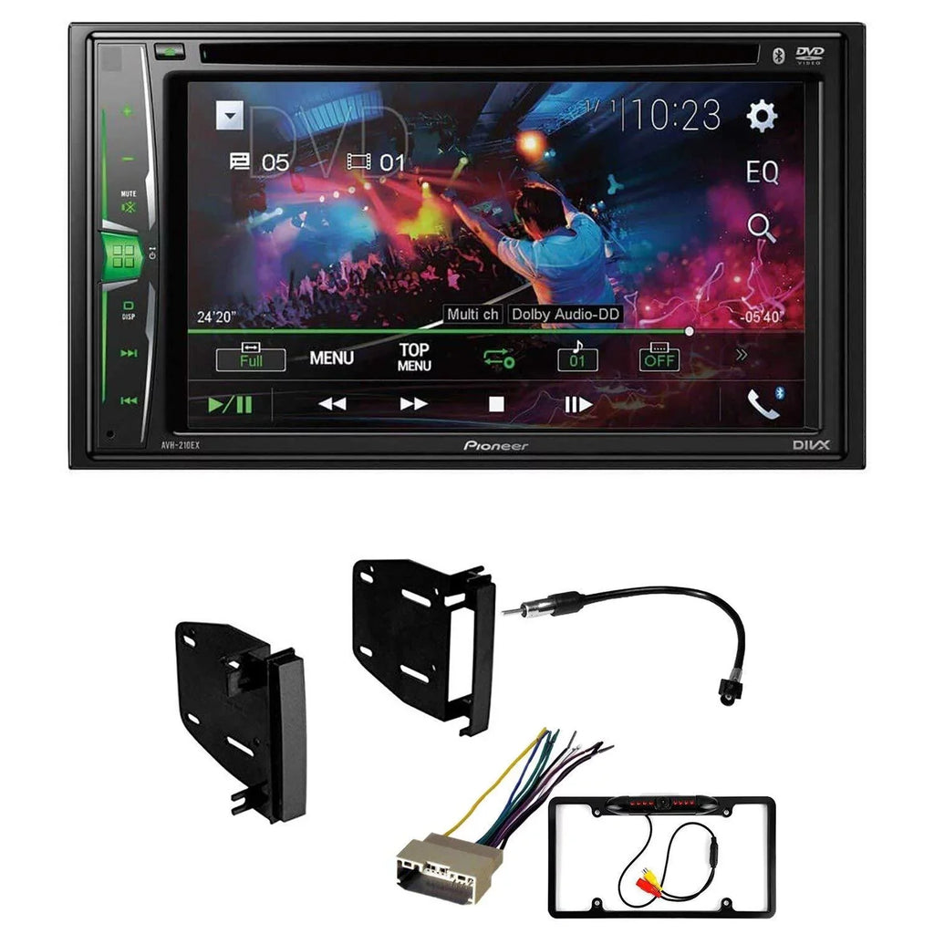 KIT4688 Bundle for 2008-2010 Chrysler 300 W/ Pioneer Double DIN Car Sizetereo with Bluetooth/Backup Camera/Installation Kit/in-Dash DVD/CD AM/FM 6.2" WVGA Touchscreen Digital Media Receiver