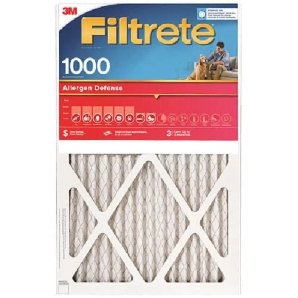 3M AL13-4 24" x 30" x 1" Red MPR 1000 Filtrete 3 Month Disposable Pleated Air Filter - Quantity of 4