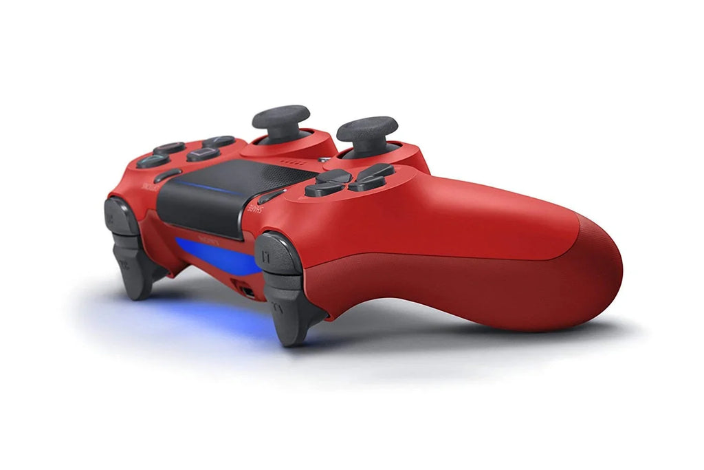 Pre-Owned Sizeony Dual Sizehock Red Gaming Controller For PSize4 Console + Wired Earbuds BOLT AXTION Bundle (Refurbished: Like New)