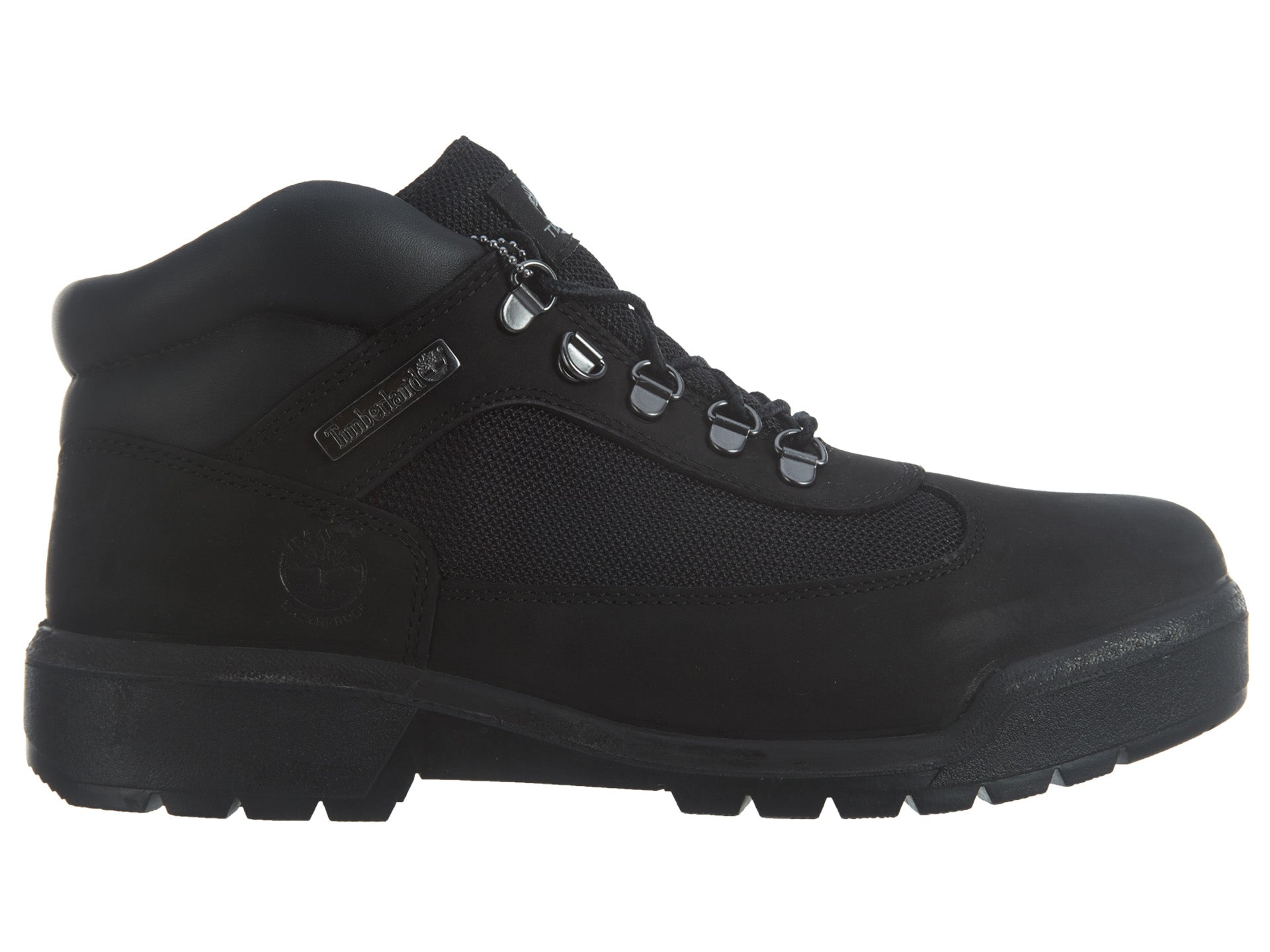 Men's Timberland Field Leather/Fabric Waterproof Boot Black Waterbuck Nubuck 9.5 M