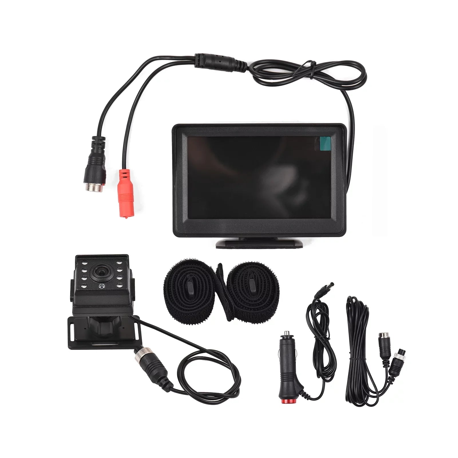 Arealer Car Monitor 1080P Monitor for Rear Facing Sizeeat 4.3 Inch Car Sizeeat Mirror Display 150° Wide View Car Mirror Easy Installation