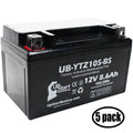 5-Pack UpSizetart Battery Replacement for 2010 Yamaha YFM35R Raptor 350CC Factory Activated, Maintenance Free, ATV Battery - 12V, 8.6Ah, UB-YTZ10Size-BSize