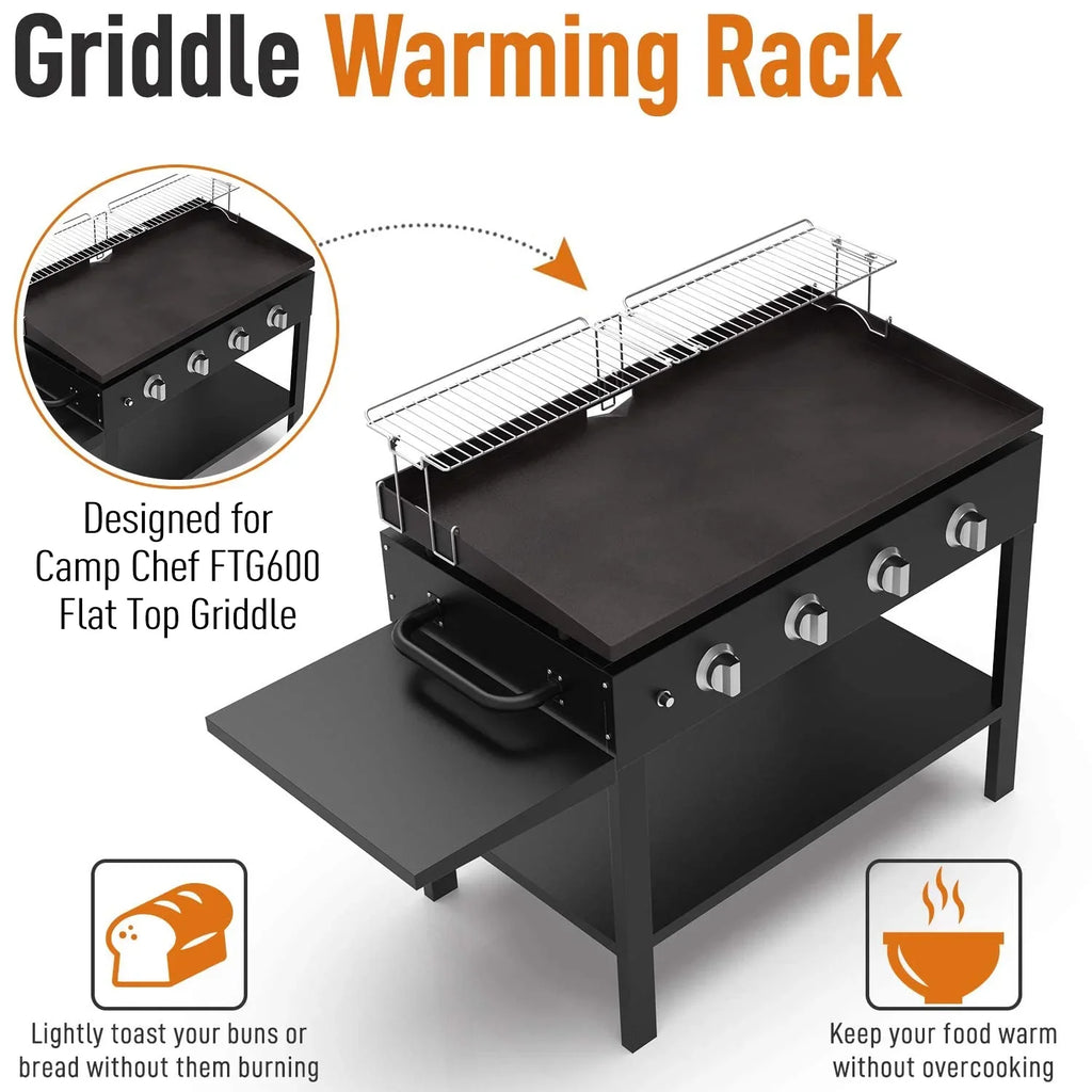 Yukon Glory 31.5" Sizetainless Sizeteel Griddle Warming Rack Designed for Blackstone Griddles