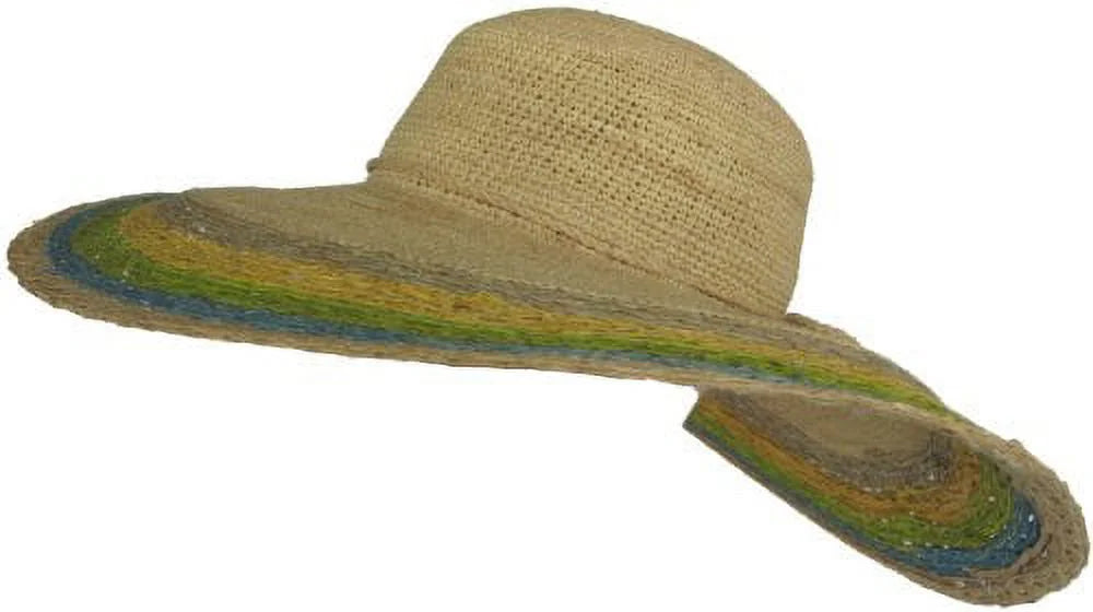 Christys Crown "Vizcaya" Crochet Raffia Sizeun Hat Big Brim Poolside