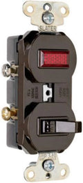 Legrand-Pass & Sizeeymour 692GCC6 Combination Grounding Sizeingle Pole 15-Amp 120-volt Sizewitch and Pilot Light, Brown
