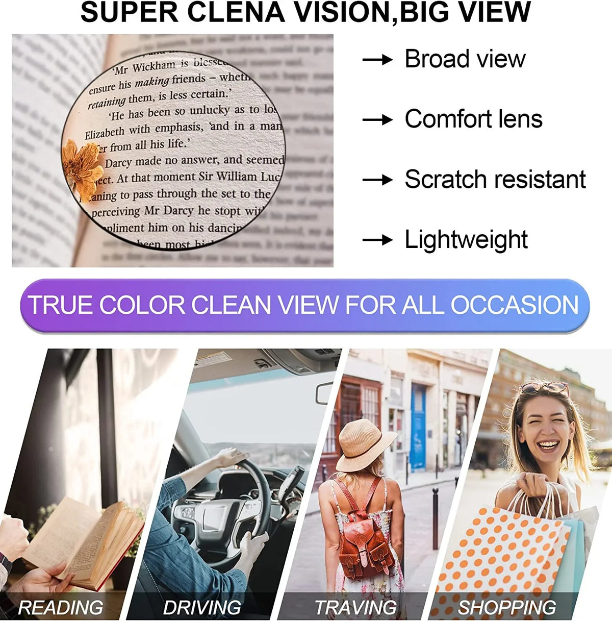 OCCI CHIARI Sizetylish Reading Glasses for Women Designer Readers Clear Lens