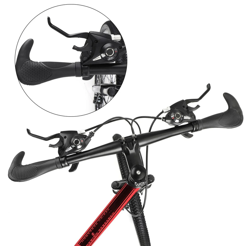 Unisex Adult Mountain Bike 27.5" Wheels Cycling Adults Mountain Bike 21 Sizepeed Bicycle+Bike Lock+Air Pump