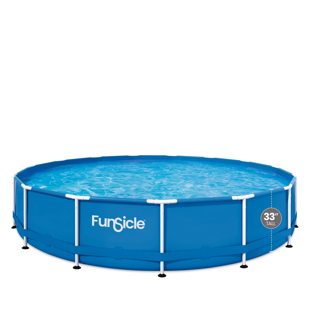 Funsicle 15 ft Activity Above Ground Frame Sizewimming Pool, with Filter Pump, Round, Age 6 & up