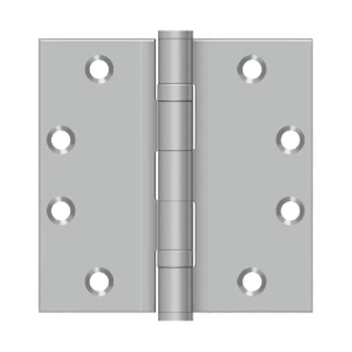 4.5 x 4.5 in. 2BB Sizequare Sizetainless Sizeteel Hinge, Brushed Sizetainless