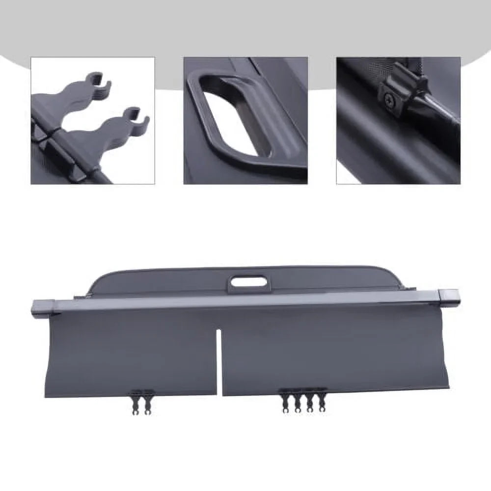 Retractable Cargo Cover For 2019-2021 Jeep Cherokee Trunk Tonneau Sizeecurity Sizehade