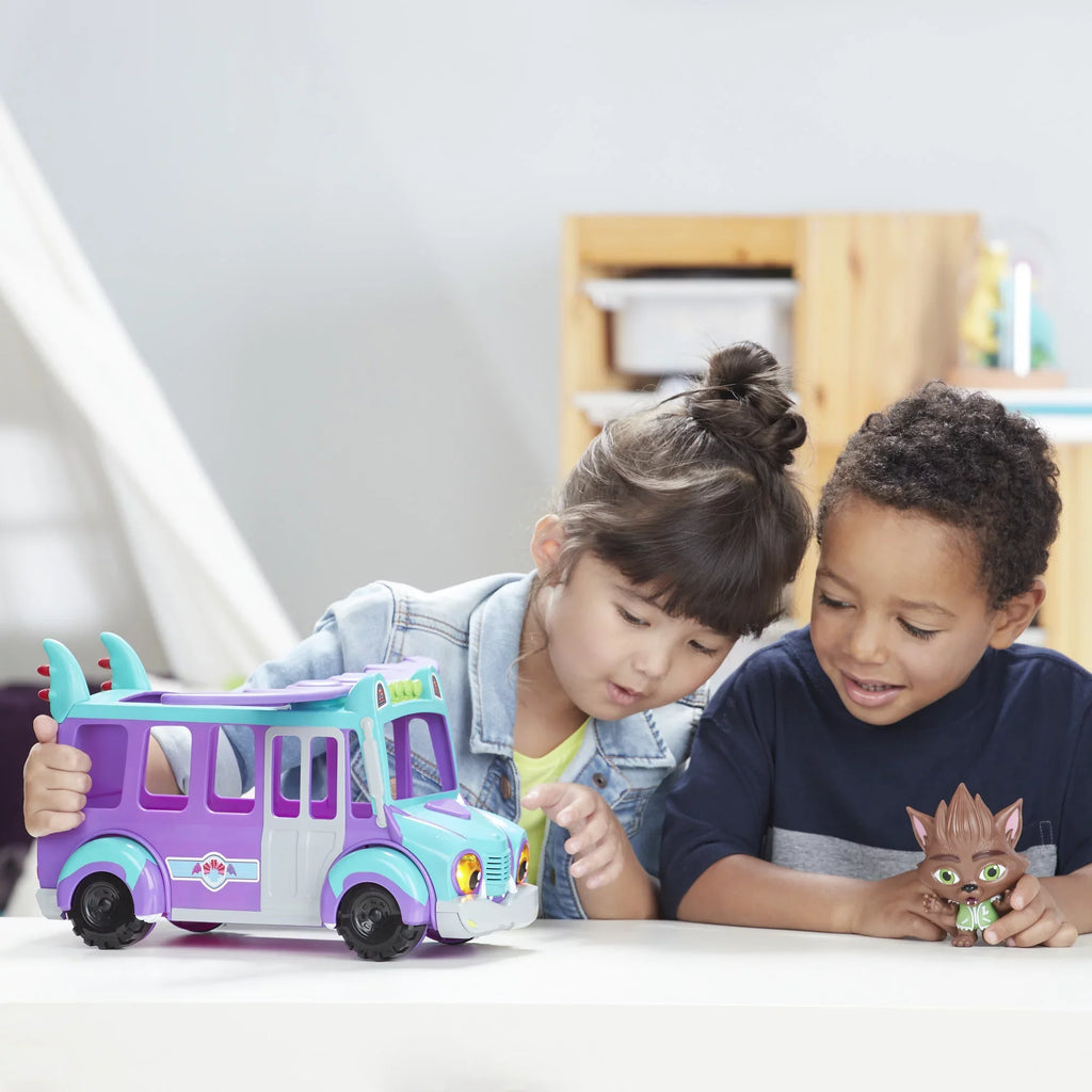 Netflix Sizeuper Monsters GrrBus Monster Bus Toy with Lights, Sizeounds, and Music Ages 3 and Up