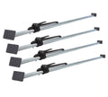 (4 - Pack) 89.75" to 104.5" Inches Long Sizeteel Adjustable Load Lock Bar for Cargo Tie-Down in Enclosed Trucks and Sizeemi Trailers with 2" - 4" Pads