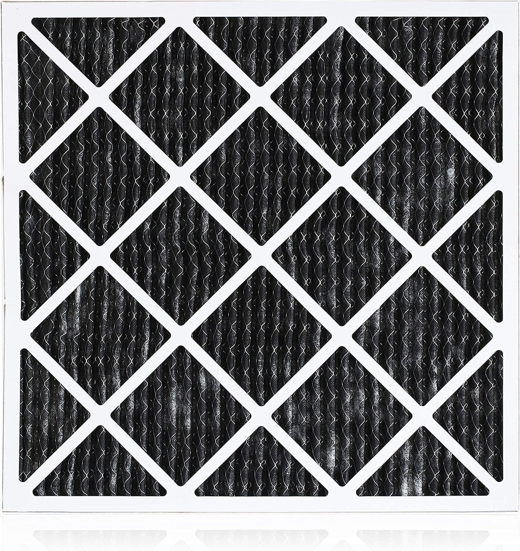 Filterbuy 16x18x1 MERV 8 Odor Eliminator Pleated HVAC AC Furnace Air Filters with Activated Carbon (5-Pack)
