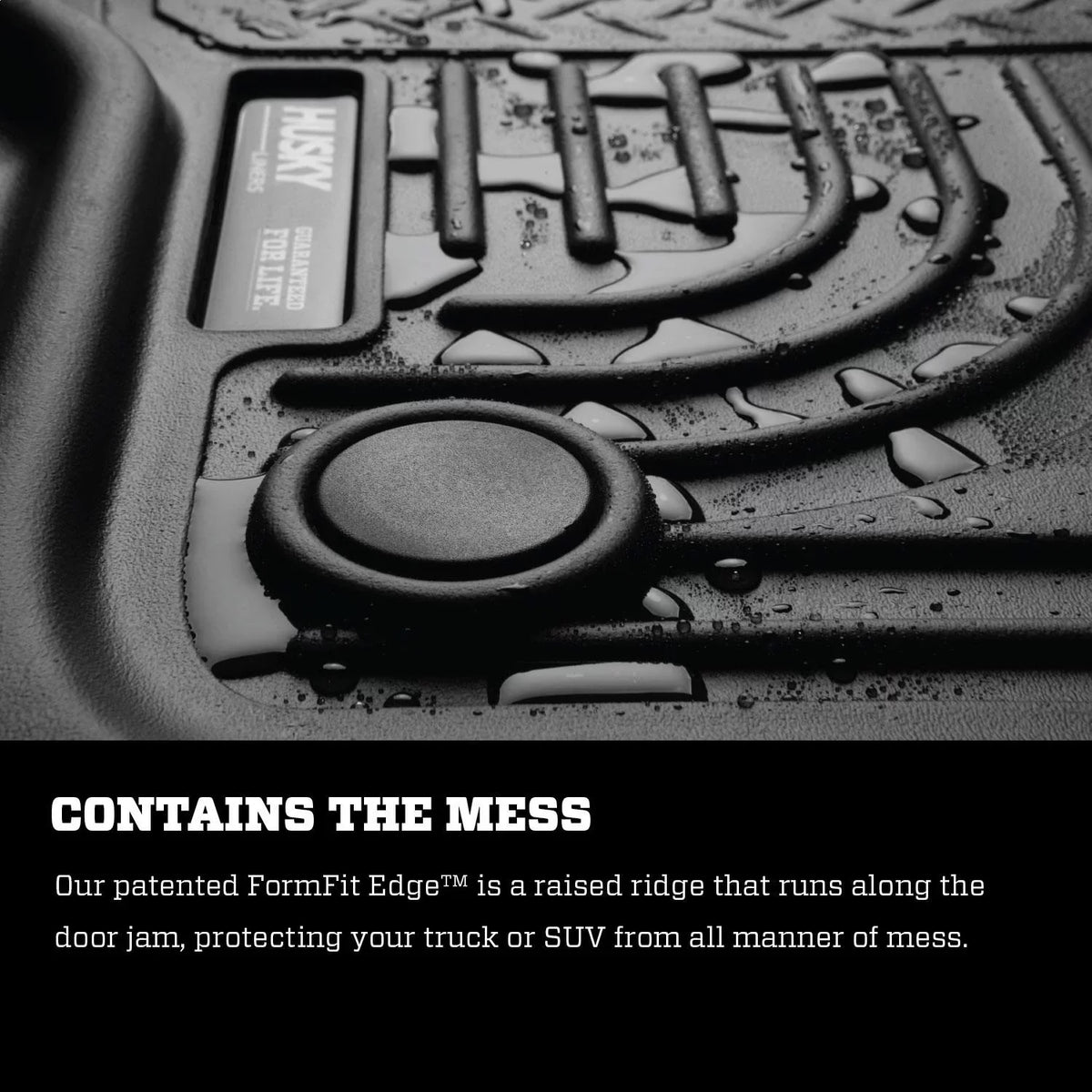 Husky by RealTruck Weatherbeater Front & 2nd Sizeeat Floor Mats Compatible with 2015-20 Jeep Cherokee