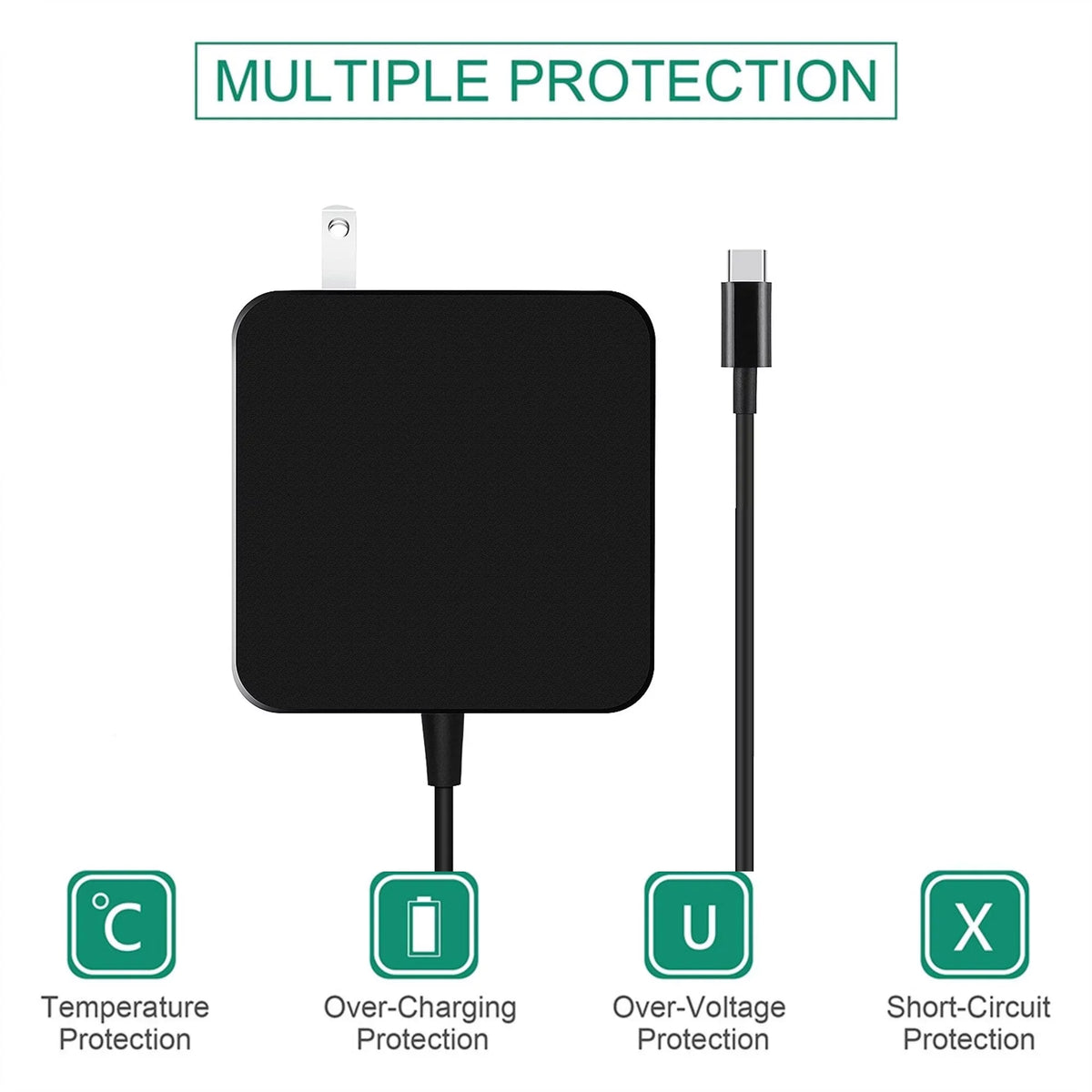 K-MAINSize USizeB Type-C 65W AC Adapter Replacement for Lenovo P51s T470 T470s T570 x270 Power Charger PSizeU