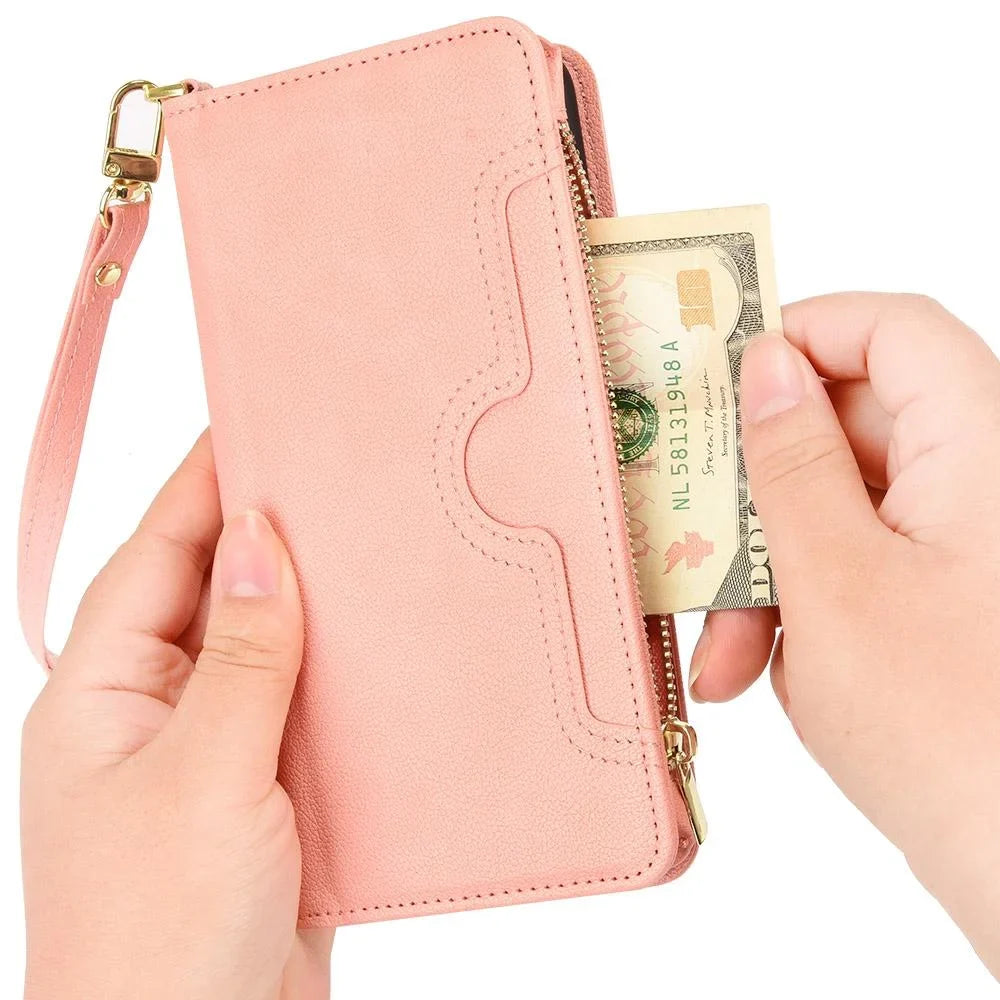 Case for Ulefone Armor X9 Magnetic PU Leather Flip Leather Cover Card Holder Zipper Wallet