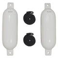 Extreme Max 3006.7201 BoatTector Inflatable Fender Value 2-Pack - 6.5" x 22", Ivory