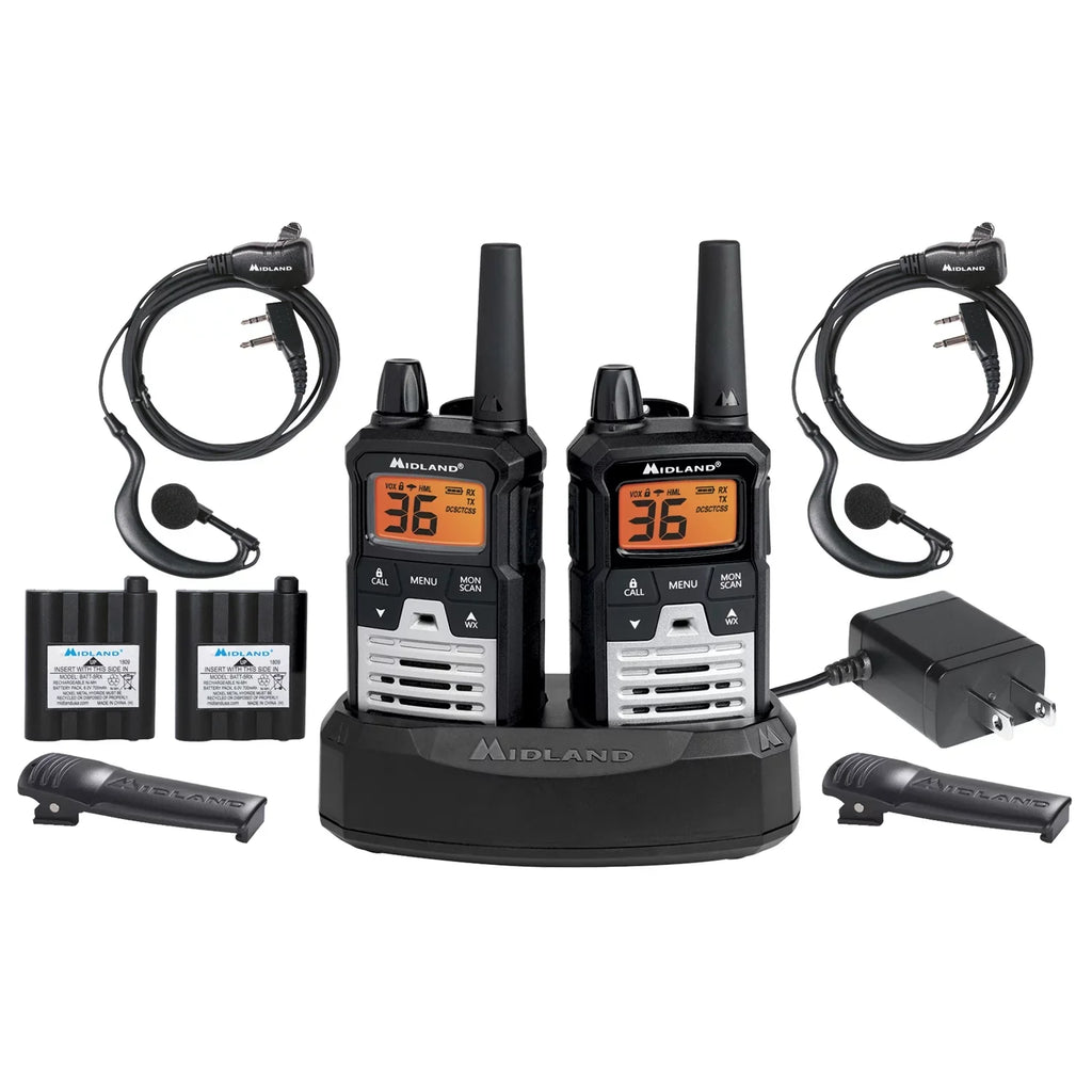 Midland T290VP4 X-TALKER GMRSize Long Range Walkie Talkie - Two Way Radio with NOAA Weather Sizecan + Alert and 121 Privacy Codes