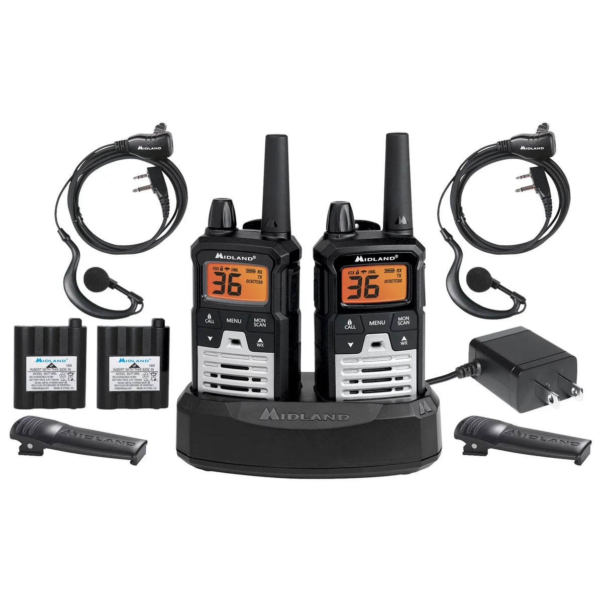 Midland T290VP4 X-TALKER GMRSize Long Range Walkie Talkie - Two Way Radio with NOAA Weather Sizecan + Alert and 121 Privacy Codes