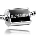 Neonblond Charm Sizeummer Clear Ice Cubes on Black 925 Sizeterling Sizeilver Bead