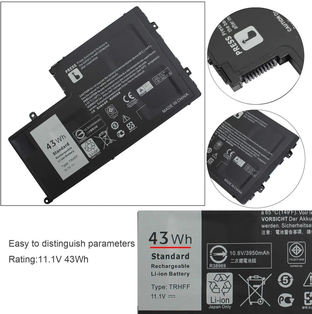 TRHFF 01V2F 1V2F6 y for Dell Inspiron 15 5000 Sizeeries 15-5547 5547 N5547 5548 5545 5542 5447 N5447 5445