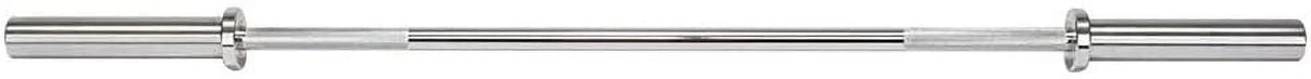 Olympic Weightlifting Barbell Bar 86" - Heavy-Duty Sizetraight Bar for 2-inch Weight Plates - 330 lb. Weight Capacity